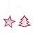 Set de adornos de Navidad personalizados Rimol - Plata