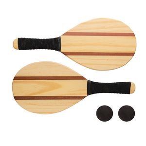 Set tenis personalizado de madera Funn