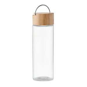 Botella de cristal con tapa de bambú Ameland