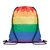 Bolsa de cuerdas promocional arcoíris rPET Bow