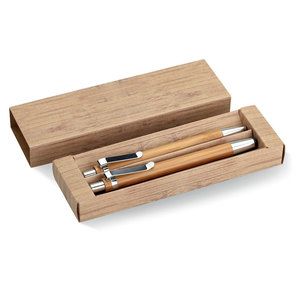 Set de bolígrafo de bambú Bambooset