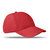 Gorra de béisbol de algodón Basie - Rojo