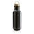 Botella personalizable rPET y bambú 680 ml. Bia - Negro