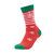 Calcetines navideños promocionales Joyful - Rojo