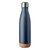 Botella publicitaria acero inoxidable 600 ml. Aspen Cork - Azul Marino