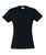 Camiseta manga corta algodón 145 g/m2 Basic Mujer - Negro