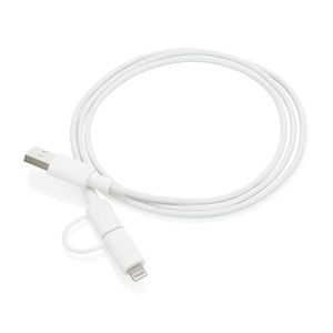 Cable 2 en 1 con licencia Mfi