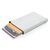 Tarjetero RFID de aluminio estándar - Plata