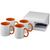 Set de regalo de 4 tazas de sublimación "Ceramic" - Naranja