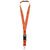 Lanyard de poliéster Yogi - Naranja
