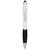 Bolígrafo stylus de color con empuñadura negra "Nash" - Blanco
