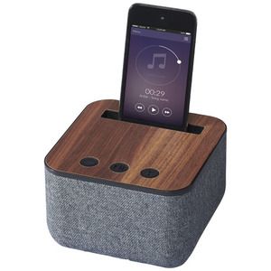 Altavoz Bluetooth® de madera y tela "Shae"