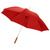 Paraguas automático con puño de madera de 23" "Lisa" - Rojo