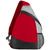 Mochila triangular con bolsillo de rejilla "Armada" - Rojo