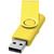 Memoria USB metálica de 2 GB "Rotate" - Amarillo