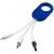 Cable de carga 3 en 1 "Troop" - Azul