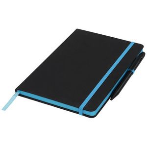 Libreta A5 perfilada en color y con bolígrafo stylus "Noir Edge"