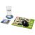 Combo 1 de alfombrilla para ratón y juego de posavasos "Q-Mat®" - Negro