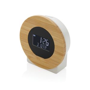 Reloj de escritorio Utah RCS rplastic y bambú FSC® LCD