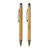 Bolígrafo moderno de bambú FSC® en caja