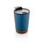 Taza de café de corcho y acero inoxidable GRS RPP - Azul