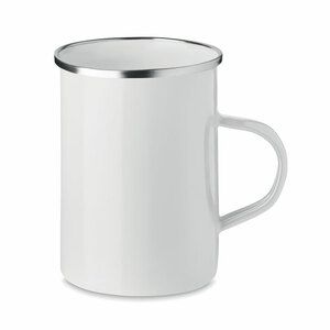 Taza vintage metal 550 ml. Silver