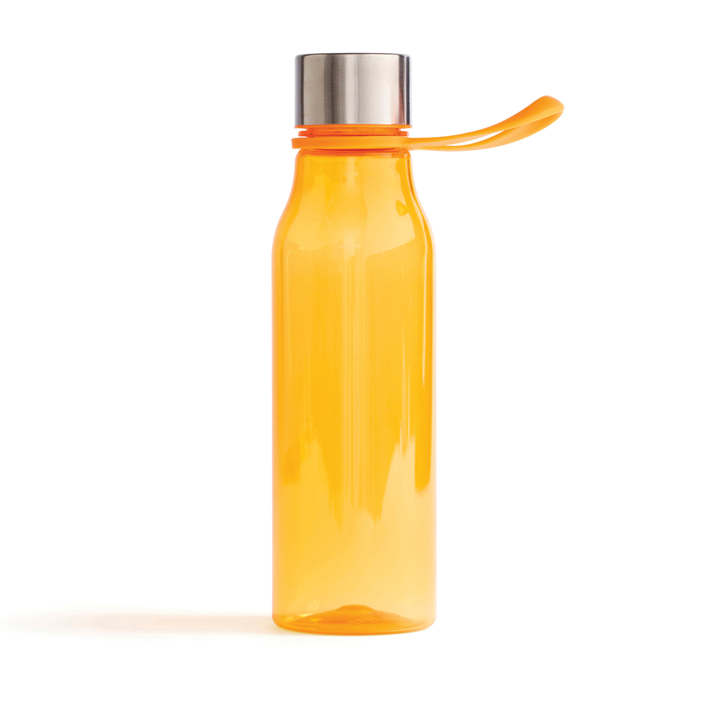 Botella Hidratación Vidrio Agua Deporte Entrenamiento 525 Ml Funda Soft  Naranja Frostt