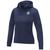 Sudadera anorak con capucha  con media cremallera para mujer "Sayan" - Azul