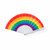 Abanico personalizable diseño arcoiris Rupaul - Arco-íris