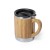 Taza con tapa corporativa bambú 300 ml Vanatin - Natural
