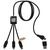 Cable de Carga 5 en 1 RPET Personalizado Design C45 - Negro
