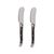 Set cuchillos para mantequilla acero inox Gigaro - Plata