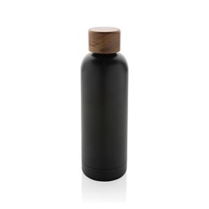 Botella de acero inoxidable reciclado 500 ml. Wood