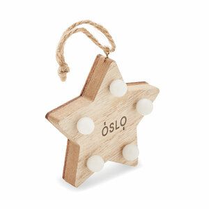 Estrella decorativa de madera Lalie