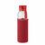 Botella corporativa vidrio reciclado 500 ml. Ebor - Rojo