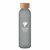Botella de cristal personalizada 500 ml. Abe - Gris