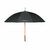 Paraguas pongee rPET promocional 23,5" Tutendo - Negro