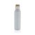 Botella de acero inoxidable reciclado con logo de 500 ml. Gaia - Blanco