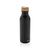 Botella acero inox. reciclado corporativa 600 ml. Alcor - Negro