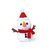 Set peluches navideños personalizados Nando - Muñeco de nieve
