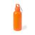 Botella publicitaria con tapón seguridad y mosquetón 600 ml. Zanip - Naranja