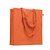 Bolsa de algodón orgánico personalizable Bentecolour - Naranja