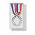 Medallas hierro personalizadas Winner - Plata