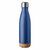Botella publicitaria acero inoxidable 600 ml. Aspen Cork - Azul
