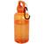 Bidón deportivo rPET 400 ml. con mosquetón Oregon - Naranja