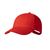 Gorra personalizada de 6 paneles Haliard - Rojo