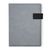 Carpeta personalizable con bloc 20 hojas Linnoa - Gris