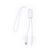 Cable cargador personalizable tipo C Surgex - Blanco