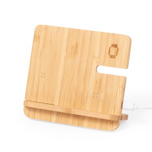 Multicargador inalámbrico bambú Hamsy