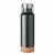 Botella termo de acero inox. reciclado 500 ml. Ives - Negro